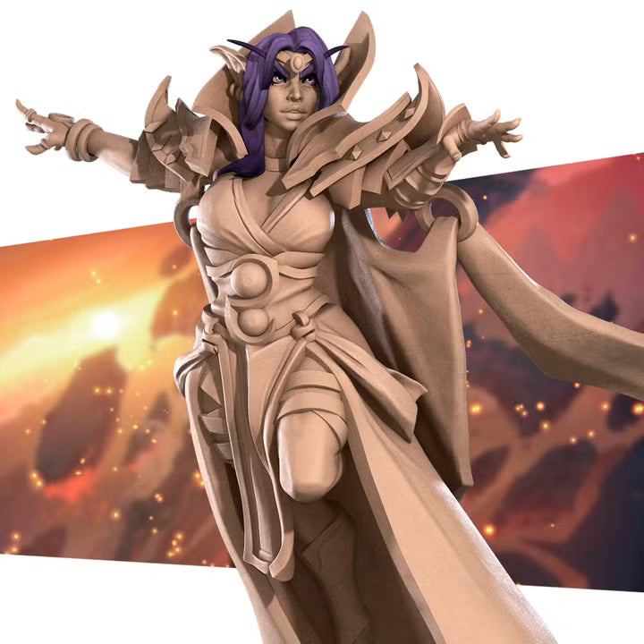 Void Elf Harbinger - Unpainted Miniature