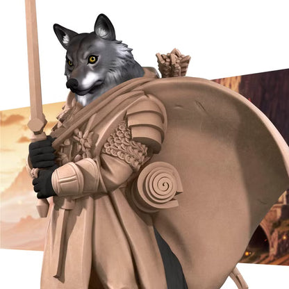 Wolf Folk Explorer - Unpainted Miniature