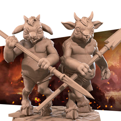 Goatman Kids - 32mm, 35mm Scale - Unpainted Miniature