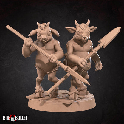 Goatman Kids - 32mm, 35mm Scale - Unpainted Miniature