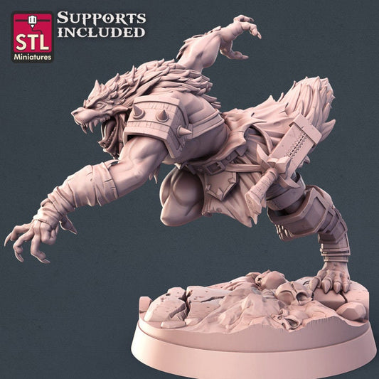 Werewolf - 32mm Scale - Unpainted Miniature