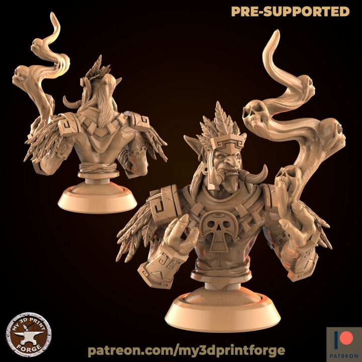 Troll Priest - Unpainted Miniature