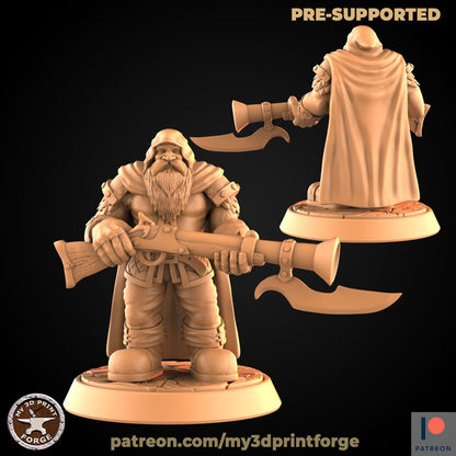 Male Dwarf Hunter - Unpainted Miniature