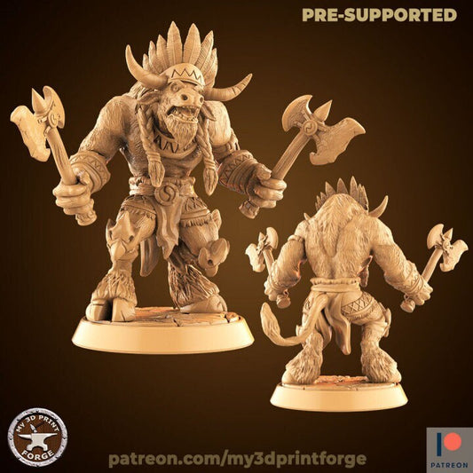 Minotaur Chieftain - Unpainted Miniature