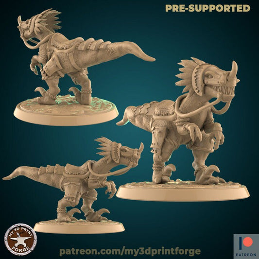 Raptor Mount - 32mm Scale, Large Creature - Unpainted Miniature