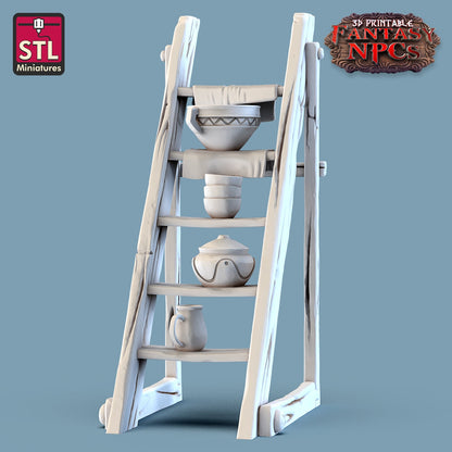 Potter Set - 32mm Scale - Unpainted Miniature