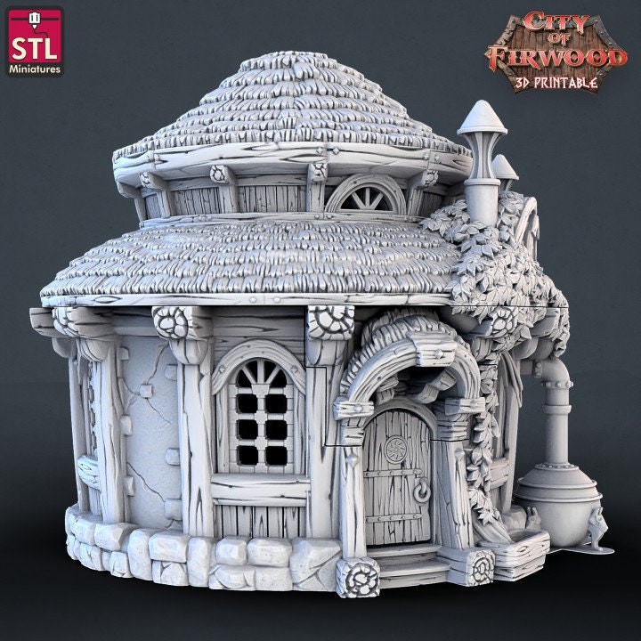 Alchemist Hut - Tabletop Terrain - Unpainted Miniature