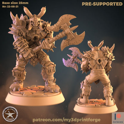 Orc Barbarian - Unpainted Miniature