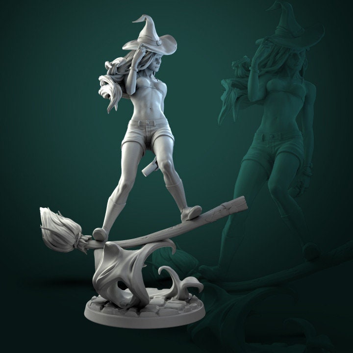 Anita the Young Witch - Witch Miniature - Unpainted Miniature