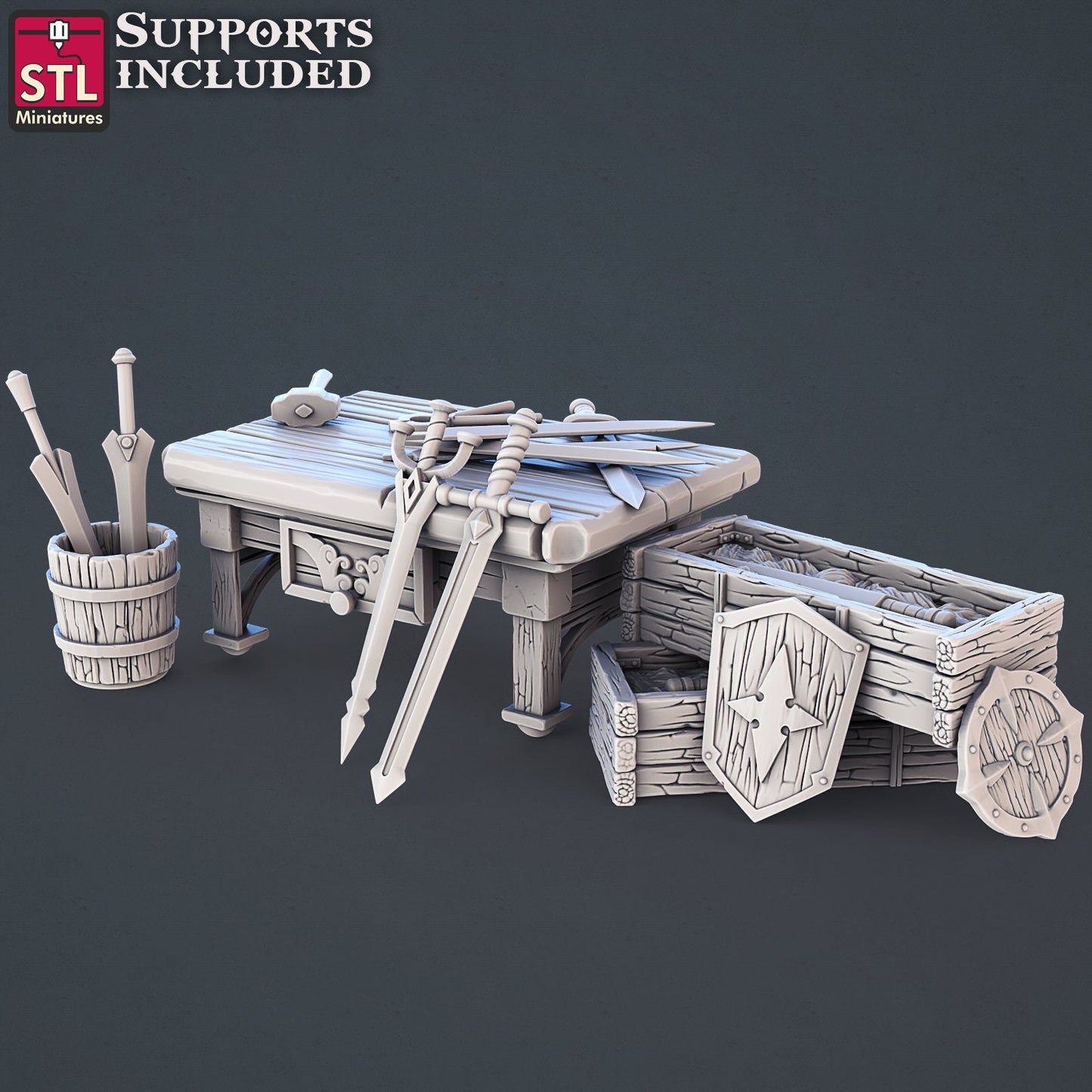 Weapon Table - Unpainted Miniature