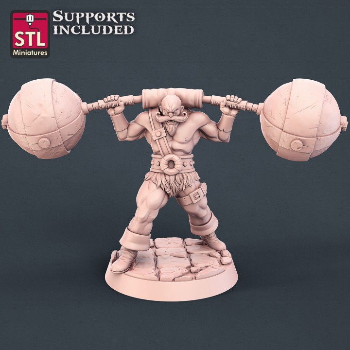 Carnival Strongman - Unpainted Miniature