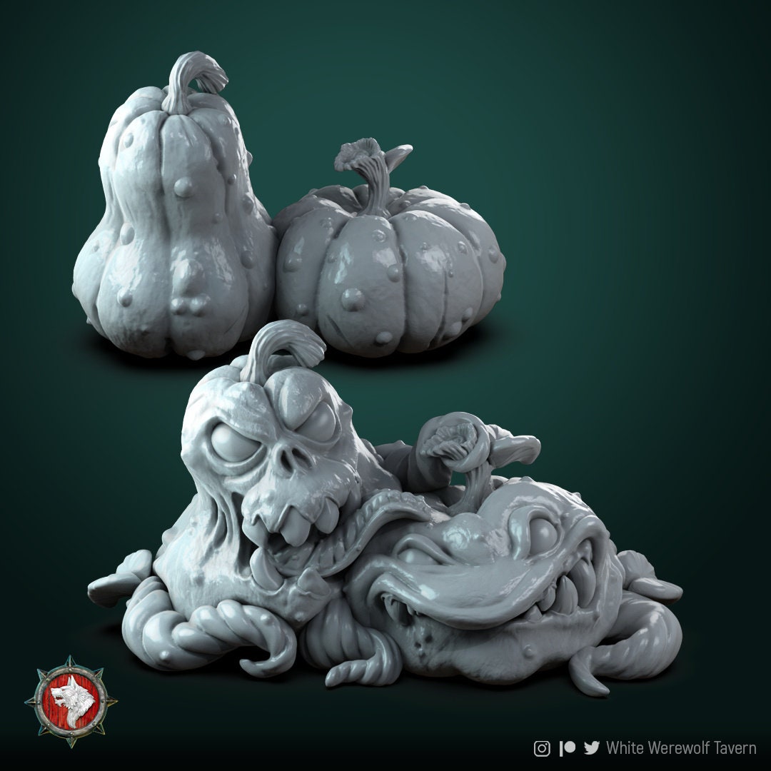 Pumpkin Mimics - Unpainted Miniature