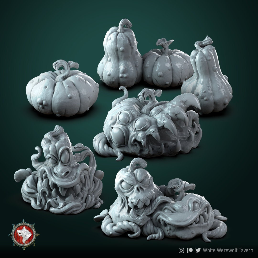 Pumpkin Mimics - Unpainted Miniature