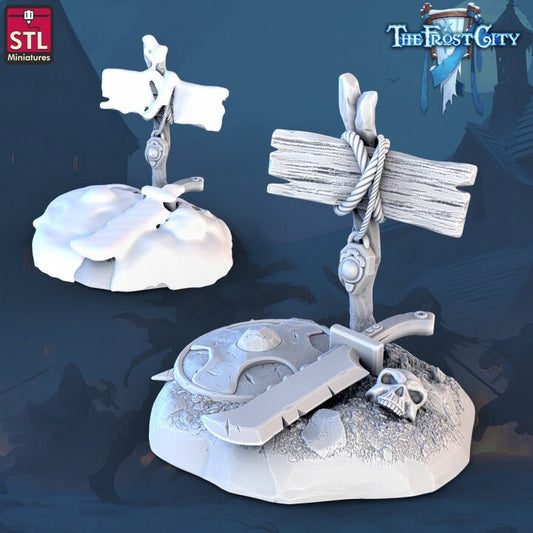 Weapon Pile 3 - Treasure Token - Unpainted Miniature