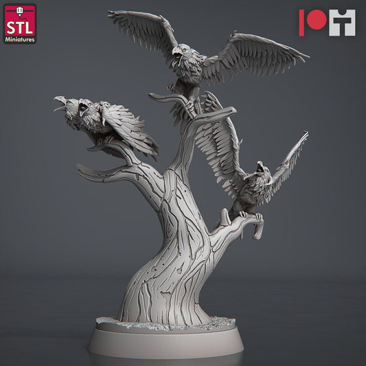 Hell Crows - Pose B - Unpainted Miniature