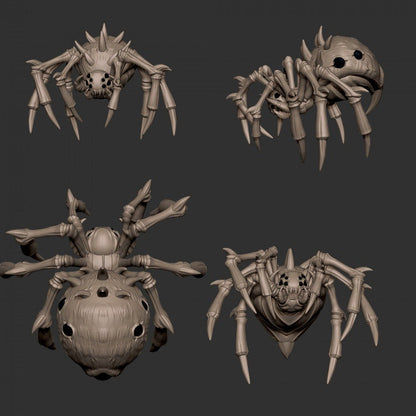 Spiders - 32mm, 35mm Scale - Unpainted Miniature