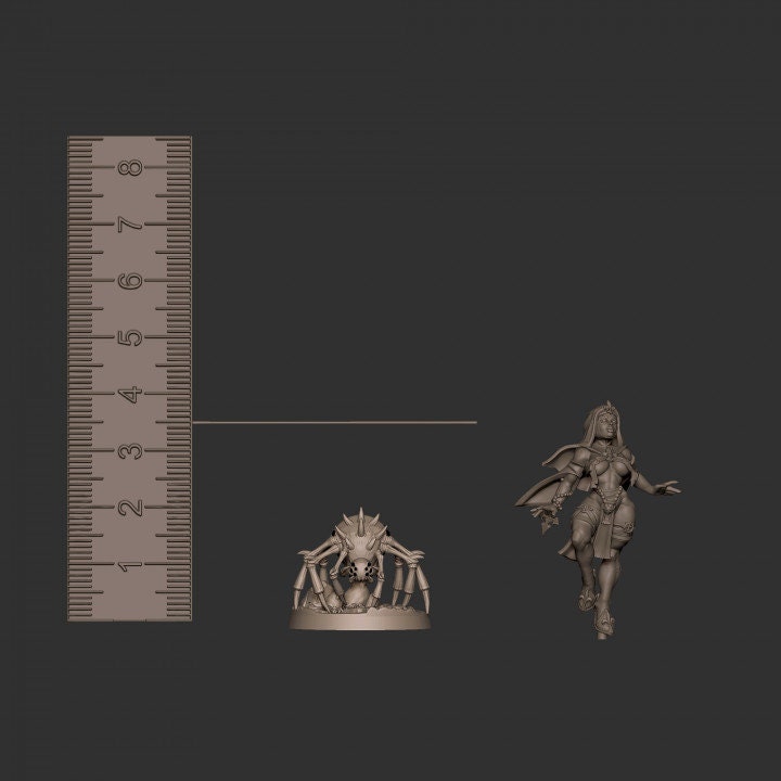 Spiders - 32mm, 35mm Scale - Unpainted Miniature