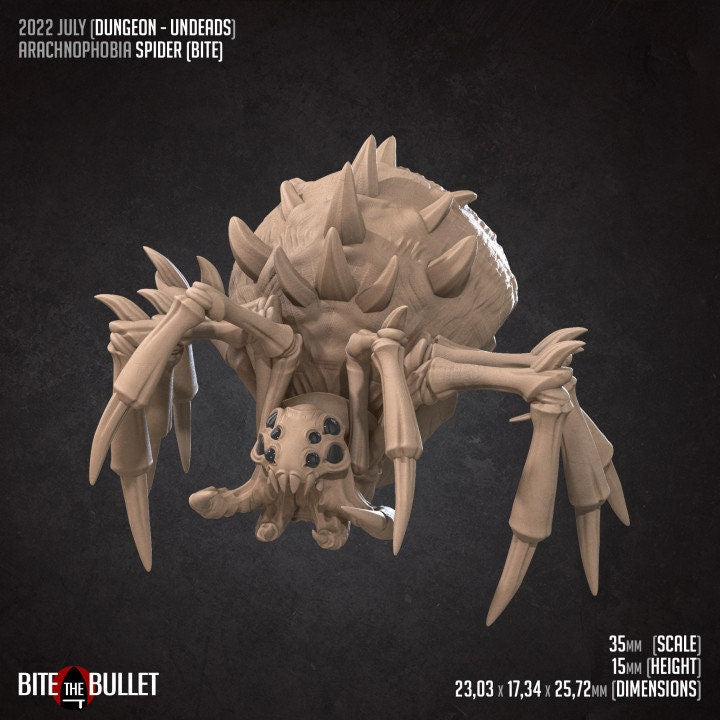 Spiders - 32mm, 35mm Scale - Unpainted Miniature