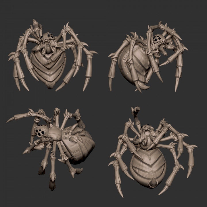 Spiders - 32mm, 35mm Scale - Unpainted Miniature