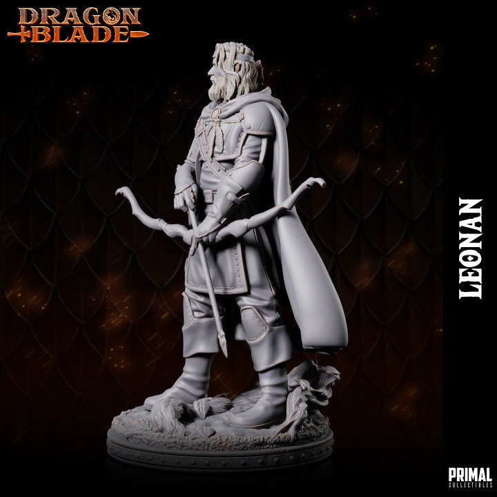 Leonan - Half Elf Ranger - Dragonblade - Unpainted Miniature
