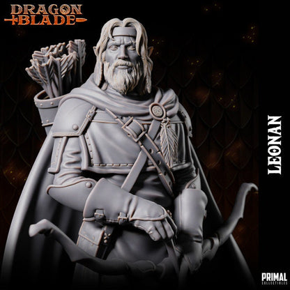 Leonan - Half Elf Ranger - Dragonblade - Unpainted Miniature