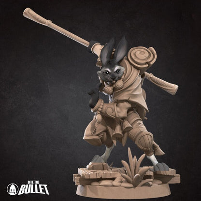 Rabbitfolk Monk - Unpainted Miniature