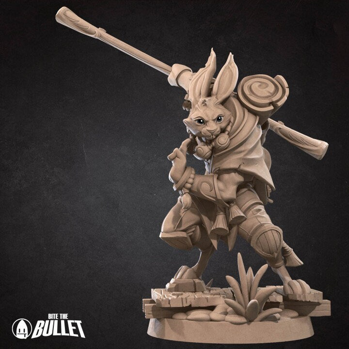 Rabbitfolk Monk - Unpainted Miniature