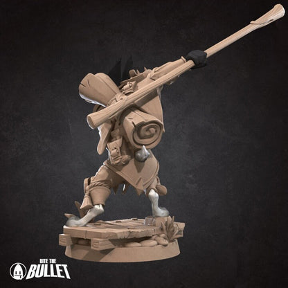 Rabbitfolk Monk - Unpainted Miniature