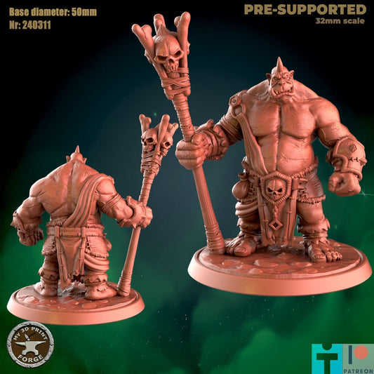 Ogre Magi - 2 Poses - Unpainted Miniature