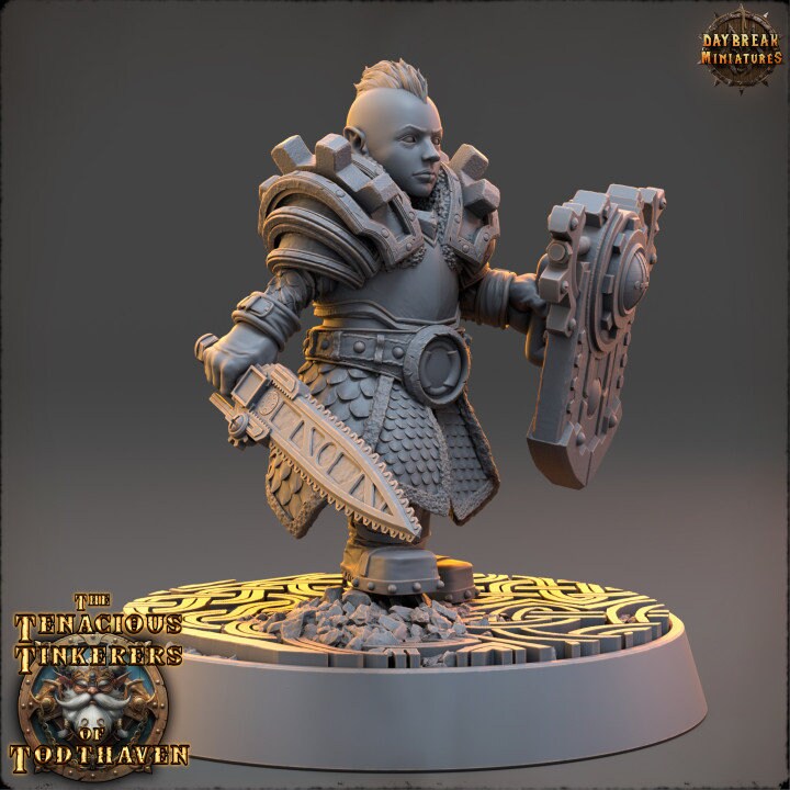 Magath Byteblood - The Tenacious Tinkerers of Todthaven - Unpainted Miniature