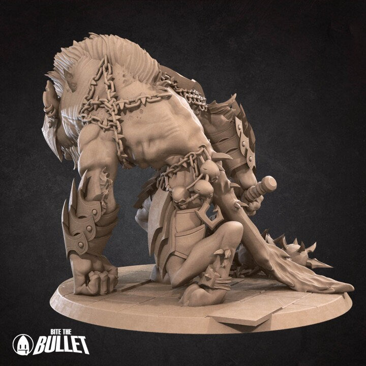 Gnoll Boss - Savagery Boss - Unpainted Miniature