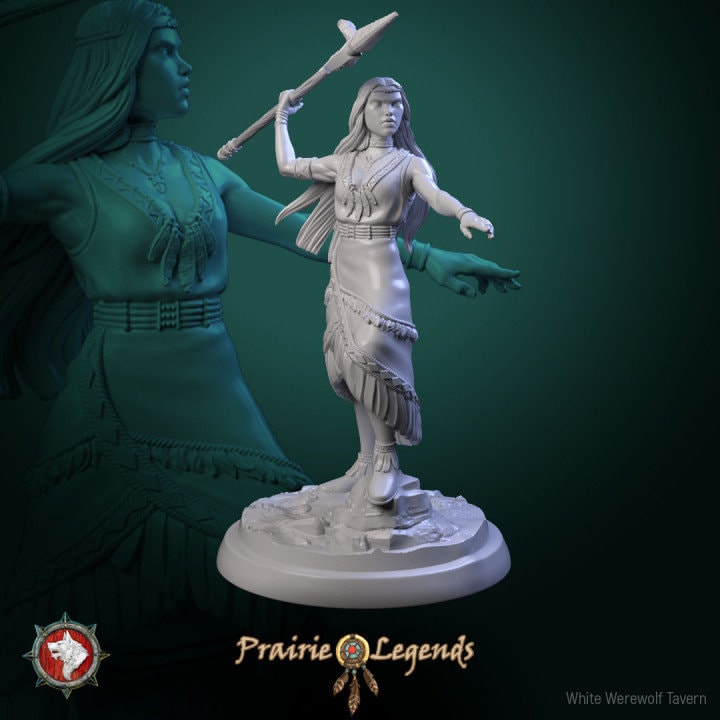 Native Warriors - Females - Unpainted Miniature