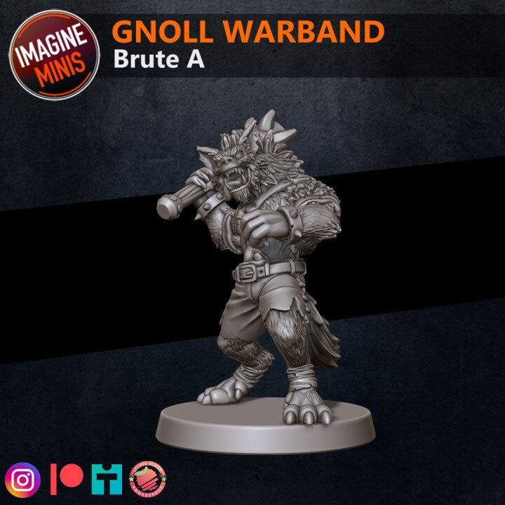 Gnoll Warband - Unpainted Miniature