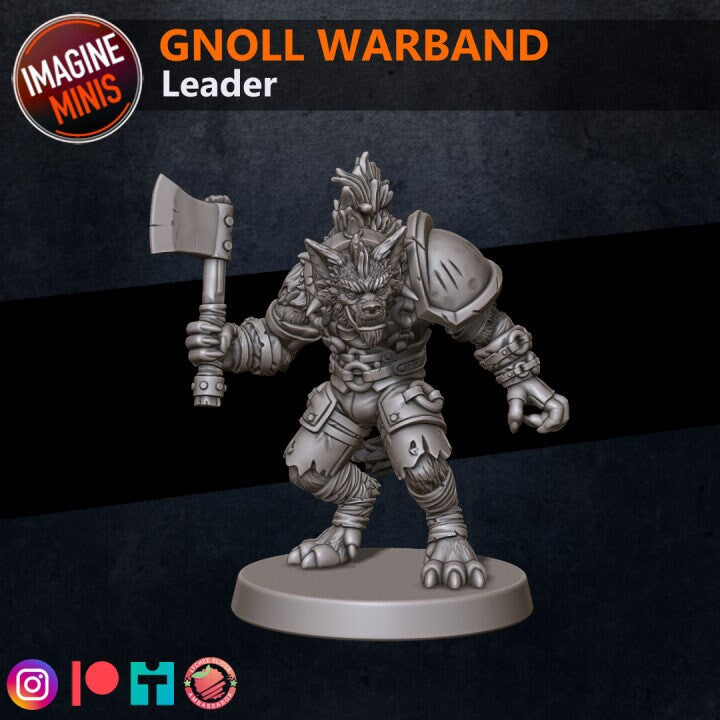 Gnoll Warband - Unpainted Miniature