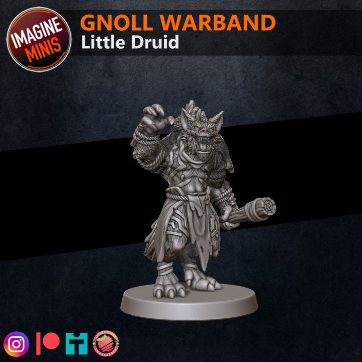 Gnoll Warband - Unpainted Miniature