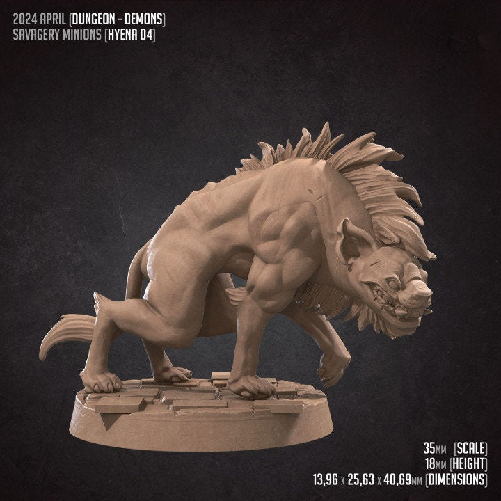 Hyenas - Savagery Minions - Unpainted Miniature