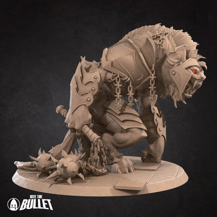 Gnoll Boss - Savagery Boss - Unpainted Miniature