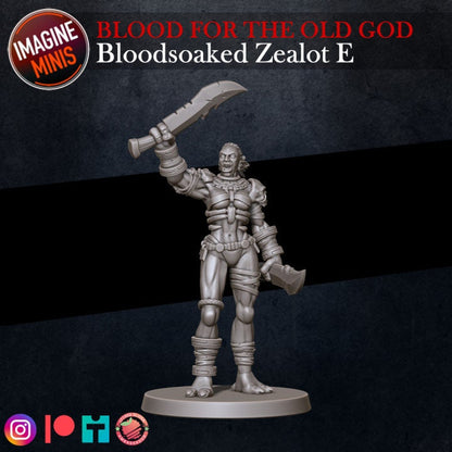 Bloodsoaked Zealot E - Blood for the Old God Set - Unpainted Miniature