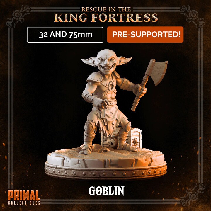 Goblin with Axe - Rescue in the King Fortress - Masters of Dungeons Quest