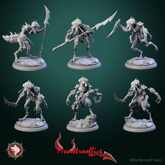 Memorants - 6 Poses - Monstroffice Set - Unpainted Miniatures