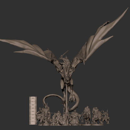 Witch King with Dragon Mount - Unpainted Miniature