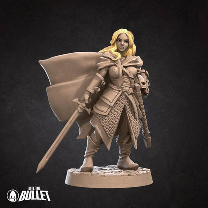 Elena, the Shieldmaiden - Pinup - Unpainted Miniature