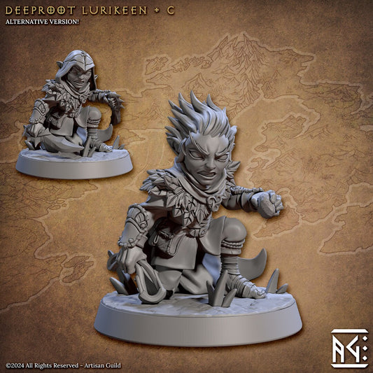 Deeproot Lurikeen - Pose C - Unpainted Miniature