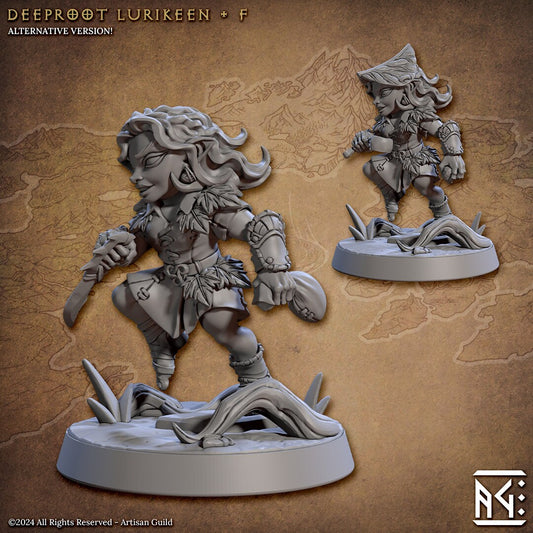 Deeproot Lurikeen - Pose F - Unpainted Miniature