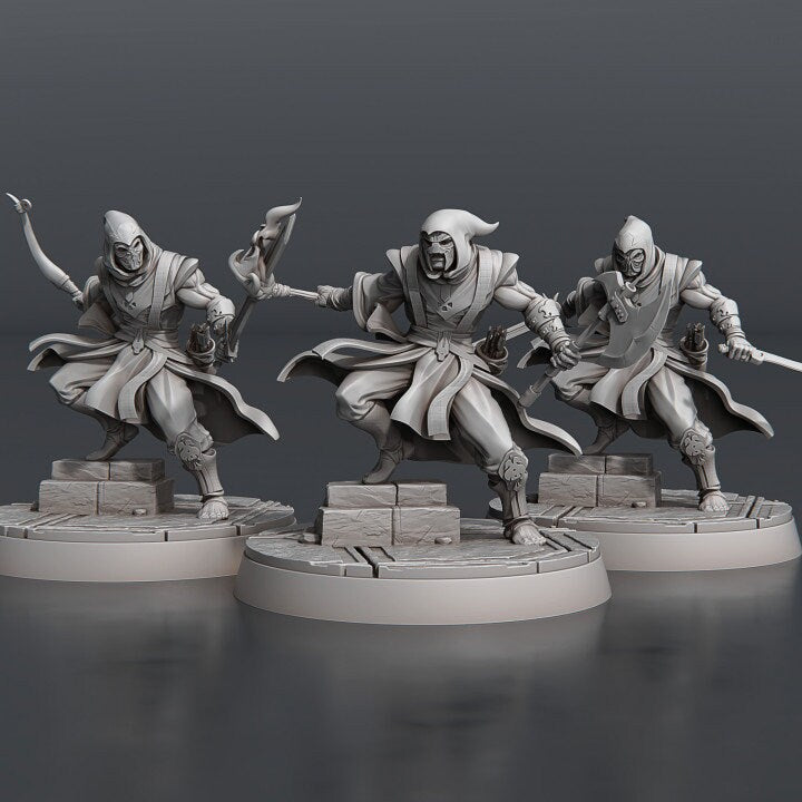 Modular Temple Guards - Unpainted Miniature