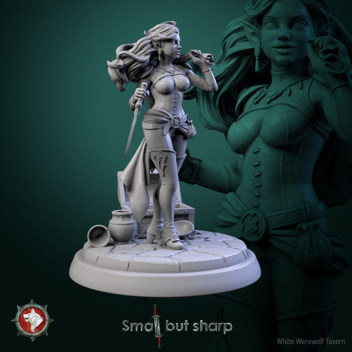 Halfling Thieves - 6 Poses - Unpainted Miniature