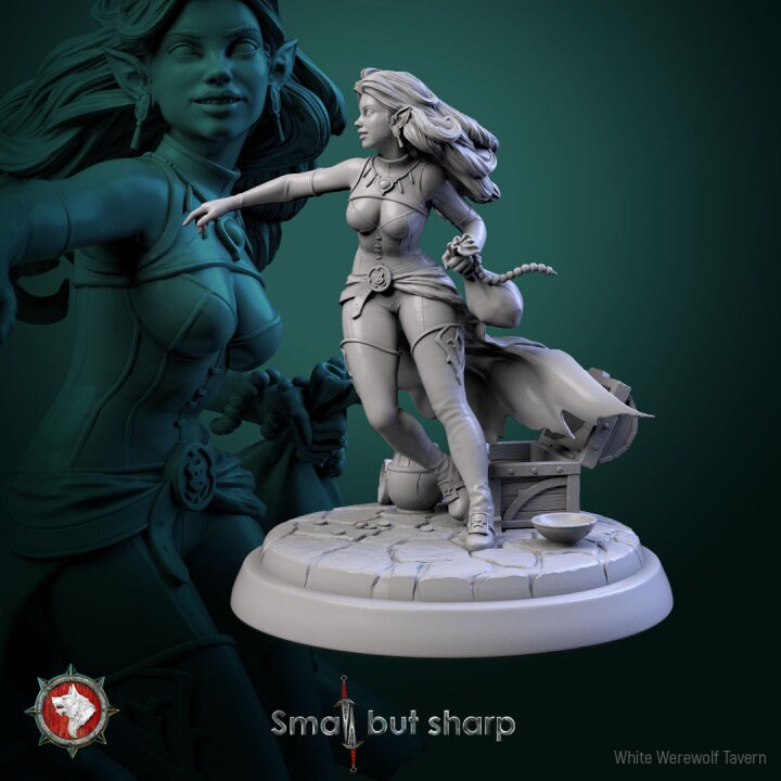 Halfling Thieves - 6 Poses - Unpainted Miniature