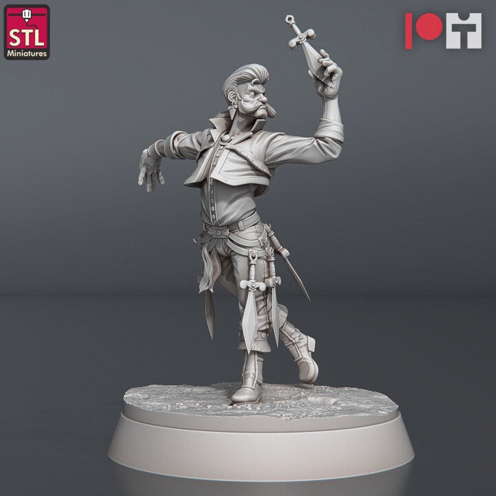 Knife Thrower - Carnival Set - Unpainted Miniature