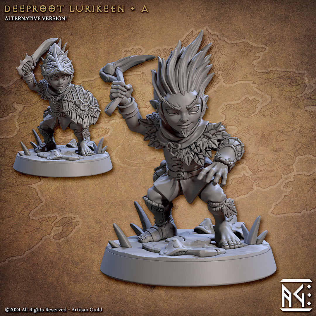 Deeproot Lurikeen - Pose A - Unpainted Miniature