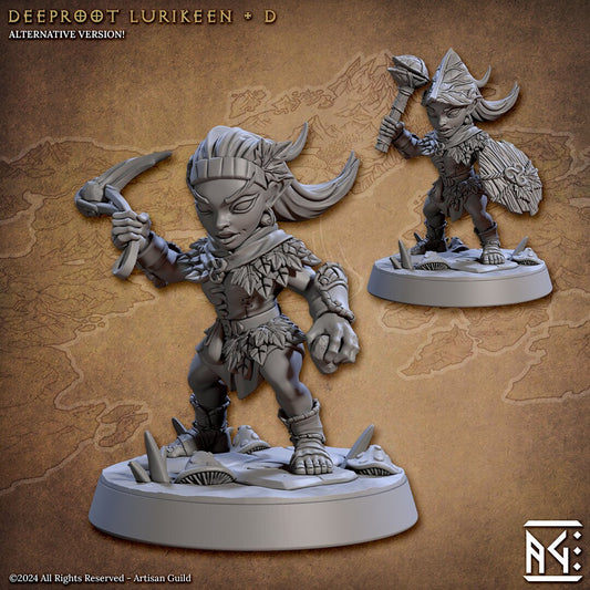 Deeproot Lurikeen - Pose D - Unpainted Miniature